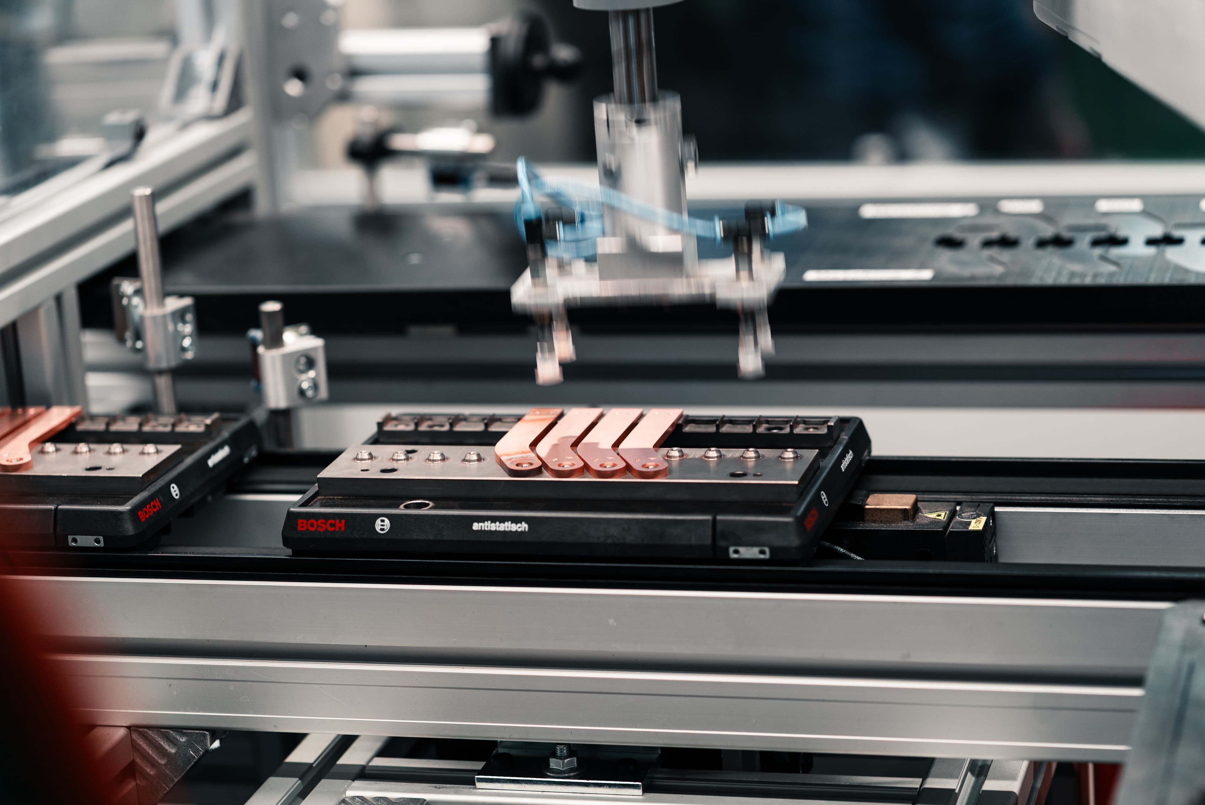 MEKU automation line producing flexible busbars